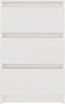vidaXL - Nachtkastje - 40x29,5x64 - cm - massief - grenenhout - wit