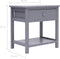vidaXL - Nachtkastje - 40x29x42 - cm - paulowniahout - grijs
