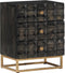 vidaXL - Nachtkastje - 40x29x50 - cm - massief - mangohout