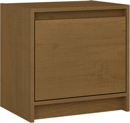 vidaXL - Nachtkastje - 40x30,5x40 - cm - massief - grenenhout - honingbruin