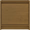 vidaXL - Nachtkastje - 40x30,5x40 - cm - massief - grenenhout - honingbruin