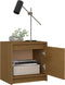 vidaXL - Nachtkastje - 40x30,5x40 - cm - massief - grenenhout - honingbruin