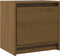 vidaXL - Nachtkastje - 40x30,5x40 - cm - massief - grenenhout - honingbruin