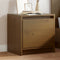 vidaXL - Nachtkastje - 40x30,5x40 - cm - massief - grenenhout - honingbruin