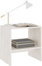 vidaXL - Nachtkastje - 40x30,5x40 - cm - massief - grenenhout - wit
