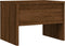 vidaXL - Nachtkastje - 40x30x30 - cm - bewerkt - hout - bruin - eikenkleur