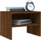 vidaXL - Nachtkastje - 40x30x30 - cm - bewerkt - hout - bruin - eikenkleur