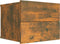 vidaXL - Nachtkastje - 40x30x30 - cm - bewerkt - hout - gerookt - eikenkleurig