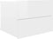 vidaXL - Nachtkastje - 40x30x30 - cm - bewerkt - hout - hoogglans - wit