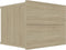 vidaXL - Nachtkastje - 40x30x30 - cm - bewerkt - hout - sonoma - eikenkleurig