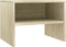 vidaXL - Nachtkastje - 40x30x30 - cm - bewerkt - hout - sonoma - eikenkleurig