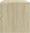 vidaXL - Nachtkastje - 40x30x30 - cm - bewerkt - hout - sonoma - eikenkleurig