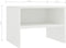 vidaXL - Nachtkastje - 40x30x30 - cm - bewerkt - hout - wit