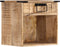 vidaXL - Nachtkastje - 40x30x37 - cm - massief - mangohout