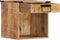 vidaXL - Nachtkastje - 40x30x37 - cm - massief - mangohout