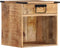 vidaXL - Nachtkastje - 40x30x37 - cm - massief - mangohout