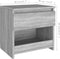 vidaXL - Nachtkastje - 40x30x39 - cm - bewerkt - hout - grijs - sonoma - eikenkleurig