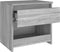 vidaXL - Nachtkastje - 40x30x39 - cm - bewerkt - hout - grijs - sonoma - eikenkleurig