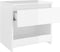 vidaXL - Nachtkastje - 40x30x39 - cm - bewerkt - hout - hoogglans - wit