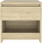 vidaXL - Nachtkastje - 40x30x39 - cm - bewerkt - hout - sonoma - eikenkleurig