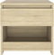 vidaXL - Nachtkastje - 40x30x39 - cm - bewerkt - hout - sonoma - eikenkleurig