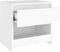 vidaXL - Nachtkastje - 40x30x39 - cm - bewerkt - hout - wit
