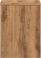 vidaXL - Nachtkastje - 40x30x40 - cm - bewerkt - hout - artisanaal - eikenkleurig