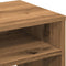vidaXL - Nachtkastje - 40x30x40 - cm - bewerkt - hout - artisanaal - eikenkleurig