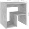 vidaXL - Nachtkastje - 40x30x40 - cm - bewerkt - hout - betongrijs