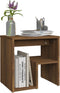 vidaXL - Nachtkastje - 40x30x40 - cm - bewerkt - hout - bruin - eikenkleur