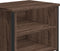 vidaXL - Nachtkastje - 40x30x40 - cm - bewerkt - hout - bruin - eikenkleur