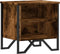 vidaXL - Nachtkastje - 40x30x40 - cm - bewerkt - hout - gerookt - eikenkleurig