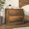 vidaXL - Nachtkastje - 40x30x40 - cm - bewerkt - hout - gerookt - eikenkleurig