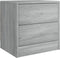 vidaXL - Nachtkastje - 40x30x40 - cm - bewerkt - hout - grijs - sonoma - eikenkleurig