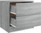 vidaXL - Nachtkastje - 40x30x40 - cm - bewerkt - hout - grijs - sonoma - eikenkleurig