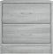 vidaXL - Nachtkastje - 40x30x40 - cm - bewerkt - hout - grijs - sonoma - eikenkleurig
