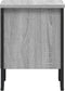 vidaXL - Nachtkastje - 40x30x40 - cm - bewerkt - hout - grijs - sonoma - eikenkleurig