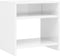 vidaXL - Nachtkastje - 40x30x40 - cm - bewerkt - hout - hoogglans - wit