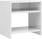 vidaXL - Nachtkastje - 40x30x40 - cm - bewerkt - hout - hoogglans - wit