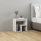 vidaXL - Nachtkastje - 40x30x40 - cm - bewerkt - hout - hoogglans - wit