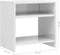 vidaXL - Nachtkastje - 40x30x40 - cm - bewerkt - hout - hoogglans - wit