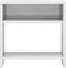 vidaXL - Nachtkastje - 40x30x40 - cm - bewerkt - hout - hoogglans - wit