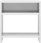 vidaXL - Nachtkastje - 40x30x40 - cm - bewerkt - hout - hoogglans - wit