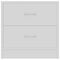 vidaXL - Nachtkastje - 40x30x40 - cm - bewerkt - hout - hoogglans - wit
