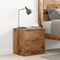 vidaXL - Nachtkastje - 40x30x40 - cm - bewerkt - hout - oud - houtkleurig