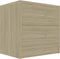 vidaXL - Nachtkastje - 40x30x40 - cm - bewerkt - hout - sonoma - eikenkleurig