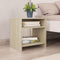vidaXL - Nachtkastje - 40x30x40 - cm - bewerkt - hout - sonoma - eikenkleurig