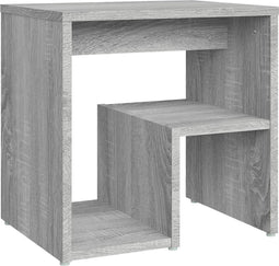 vidaXL - Nachtkastje - 40x30x40 - cm - bewerkt - hout - sonoma - eikenkleurig
