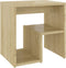 vidaXL - Nachtkastje - 40x30x40 - cm - bewerkt - hout - sonoma - eikenkleurig