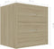 vidaXL - Nachtkastje - 40x30x40 - cm - bewerkt - hout - sonoma - eikenkleurig